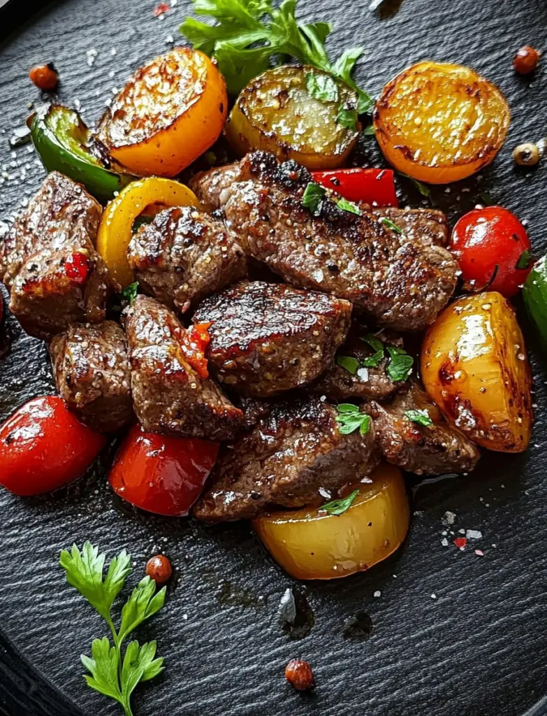Pepper Steak with Bell Peppers and Onions