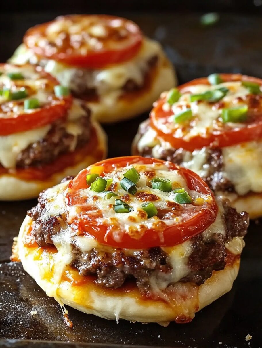 Broiled Pizza Burgers