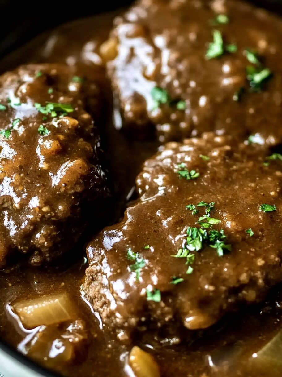 Slow Cooker Salisbury Steak