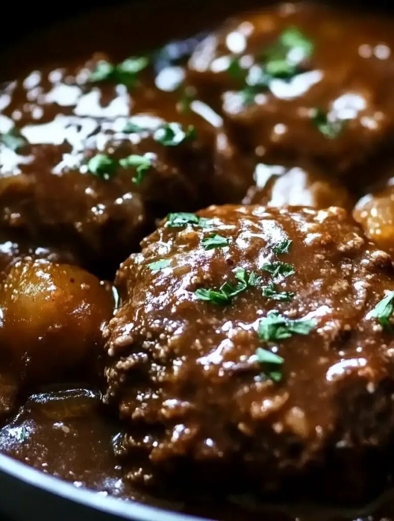 Slow Cooker Salisbury Steak