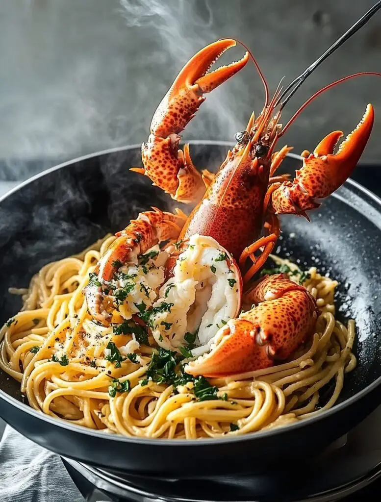 Garlic Lobster Pasta