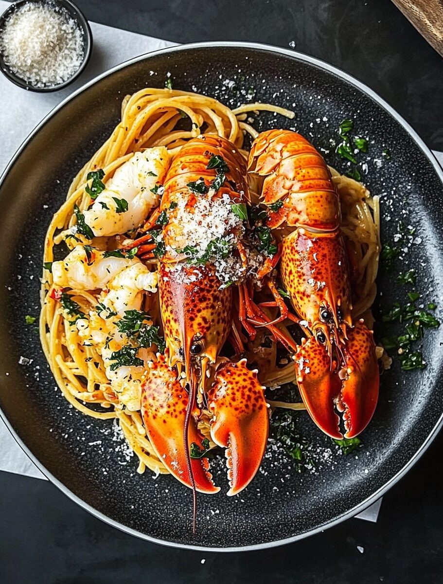 Garlic Lobster Pasta