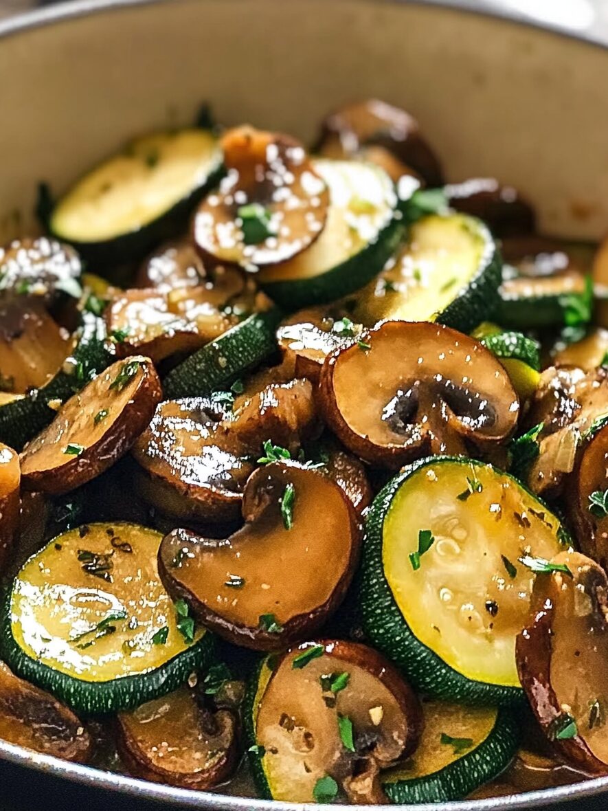 Skillet Zucchini and Mushrooms