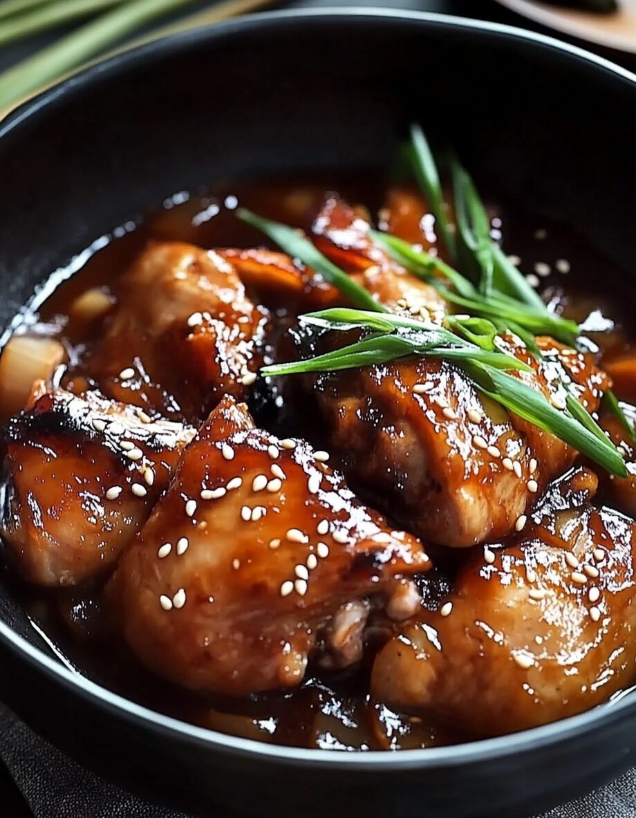 Korean Braised Chicken Thighs