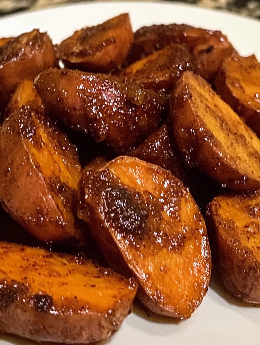 Cinnamon Maple Roasted Sweet Potatoes