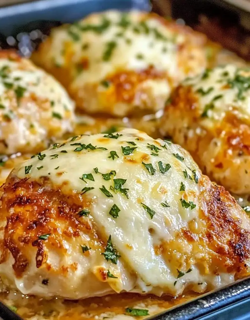 Golden Baked Provolone Chicken