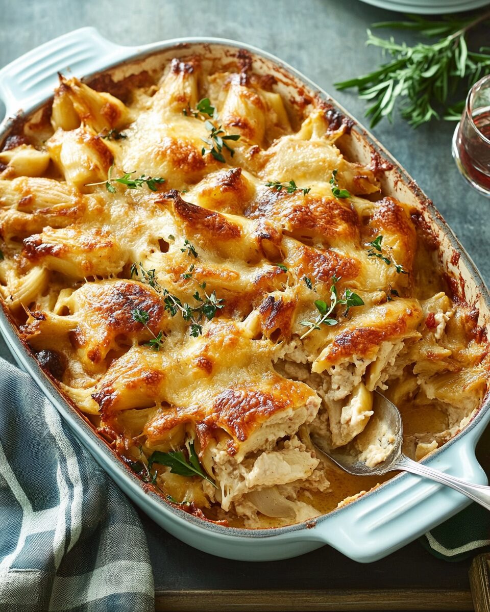 Chicken Alfredo Casserole