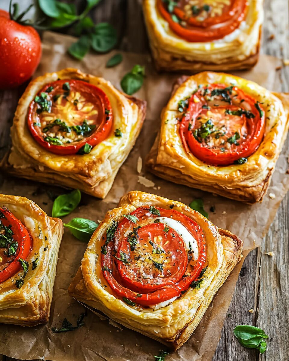 Tomato Tartlets with Puff Pastry