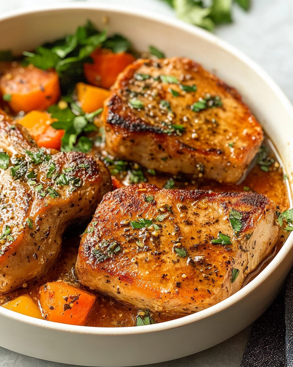 Herb-Crusted Baked Pork Chops