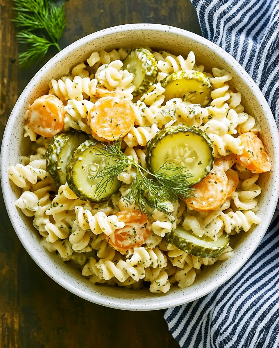 Dill Pickle Pasta Salad