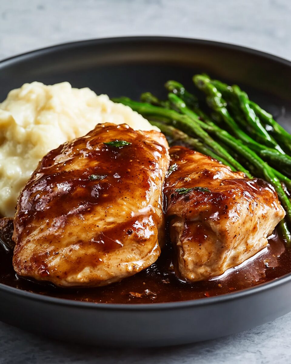 Chicken in Red Wine Sauce
