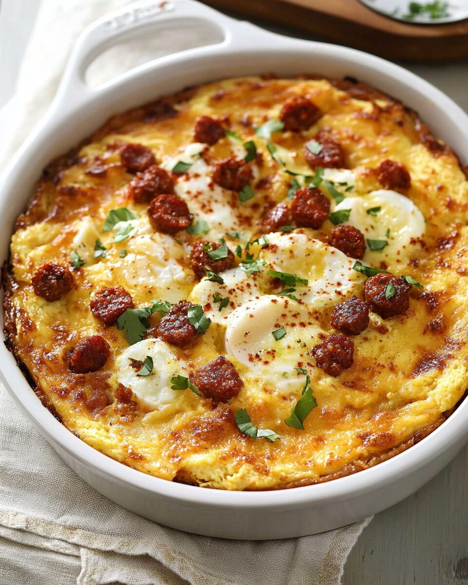 Baked Mexican Chorizo and Eggs