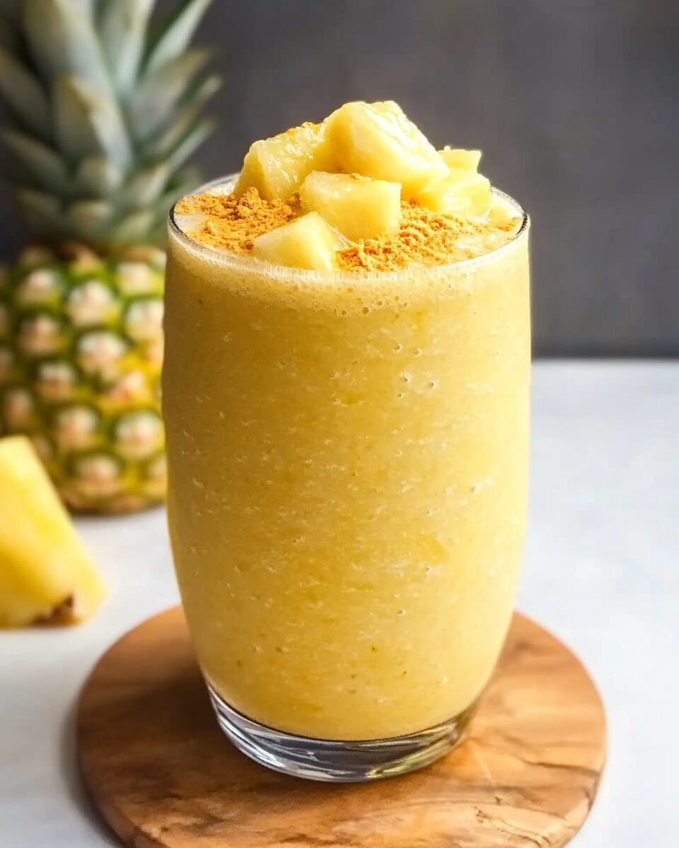 Protein Pineapple Turmeric Smoothie