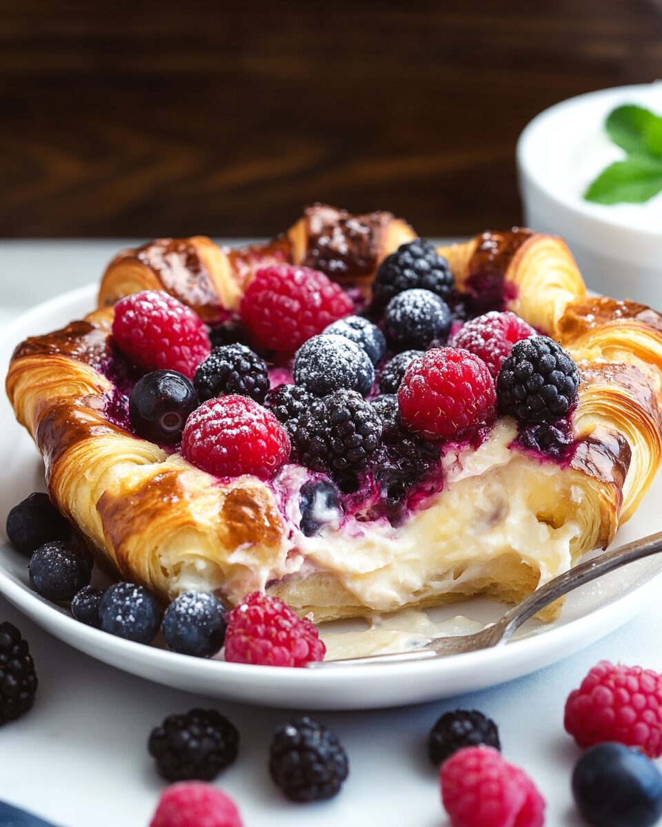 Berry Croissant Breakfast Casserole