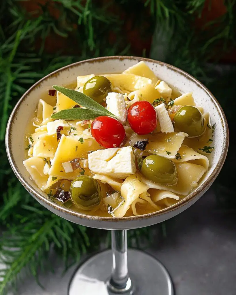 Dirty Martini Pasta Salad