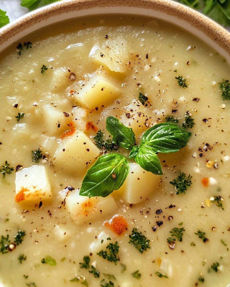 Roasted Garlic Potato Soup