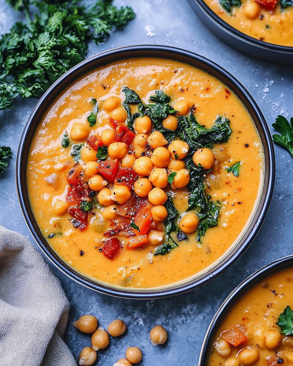 Creamy Tuscan Chickpea Soup
