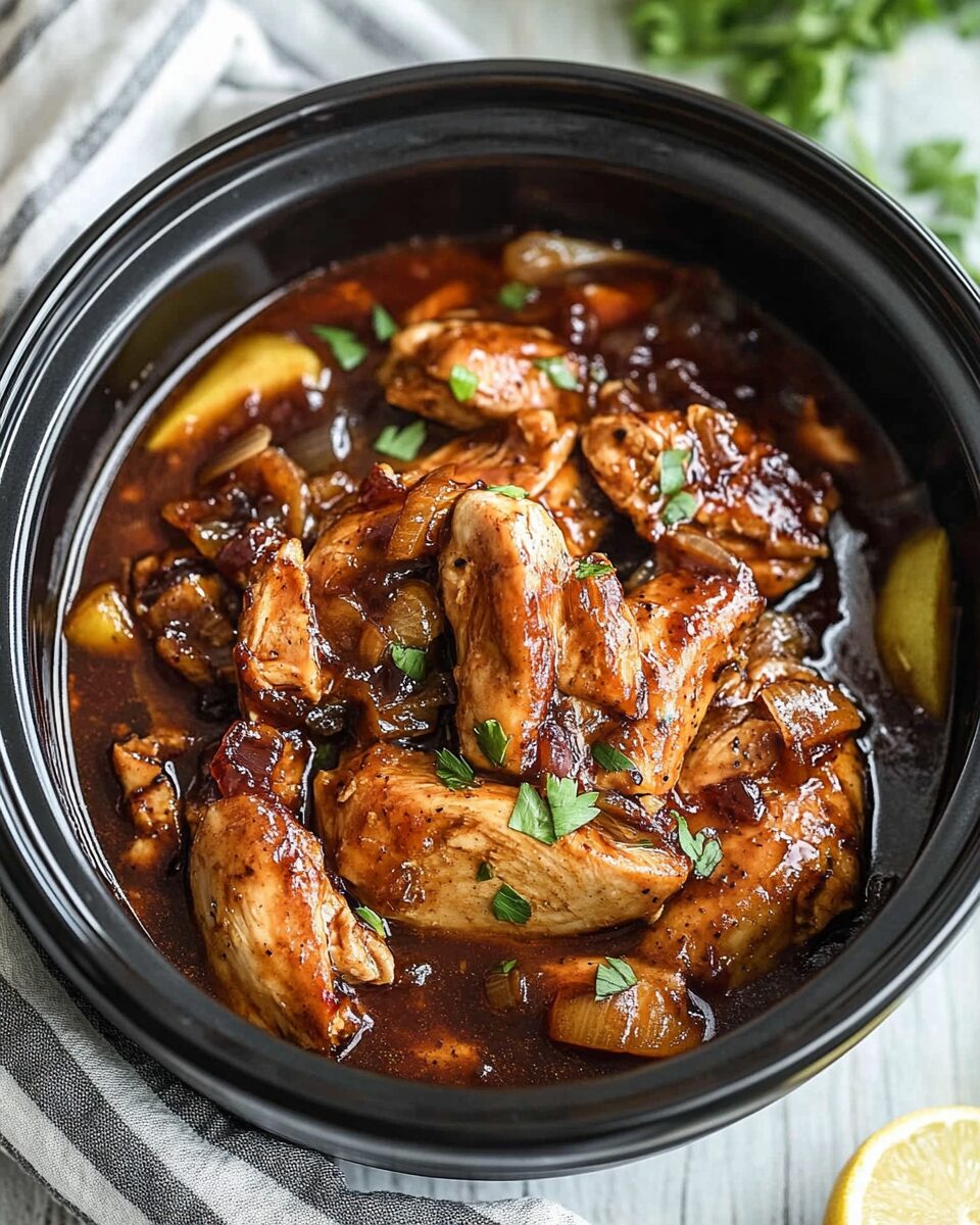 Crock Pot Bourbon Chicken