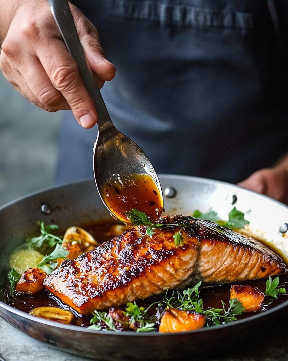 Honey Garlic Glazed Salmon