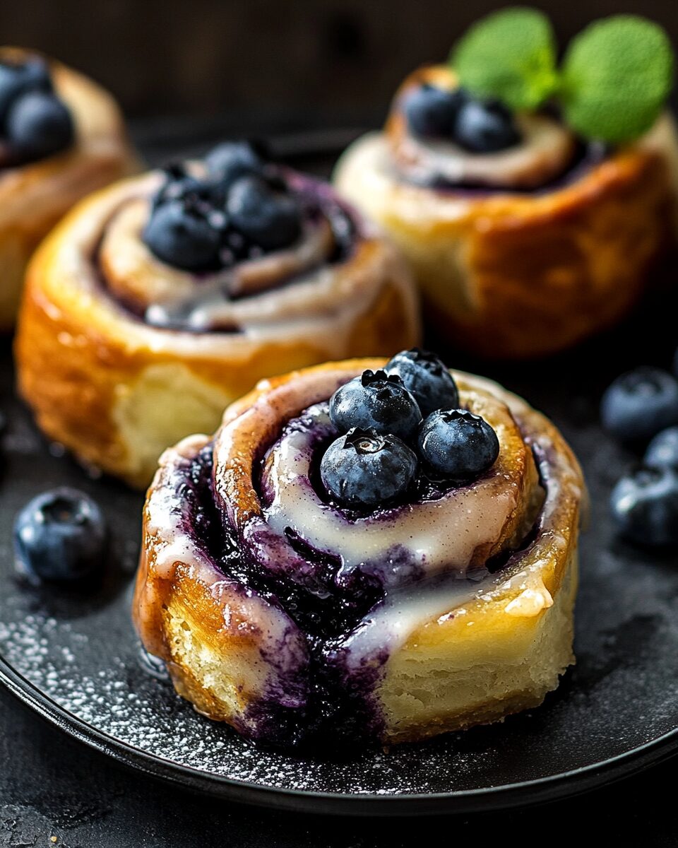 Blueberry Cinnamon Rolls