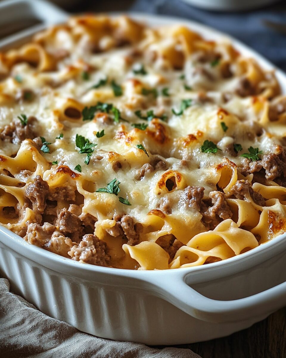 Sour Cream Beef Noodle Casserole