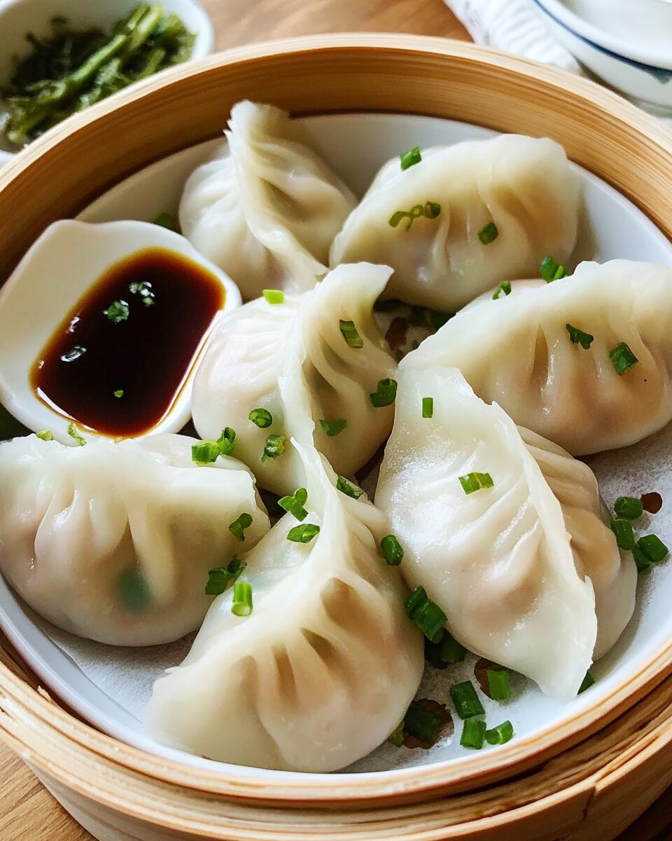 Savory Pork Dumplings with Ginger and Garlic