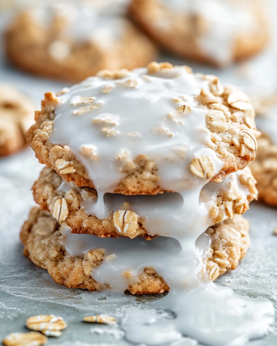 Iced Oatmeal Cookies