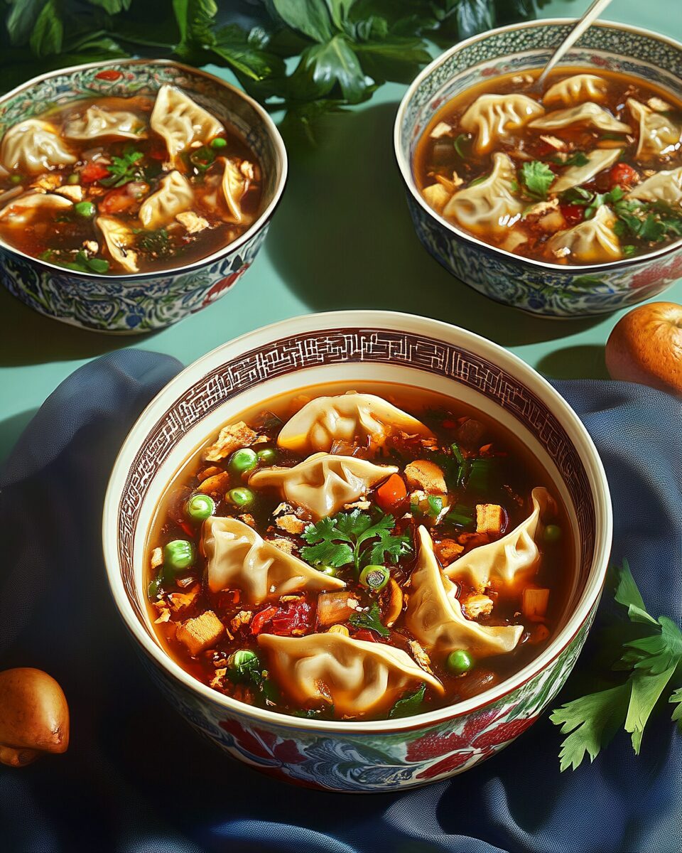 Spicy Potsticker Soup