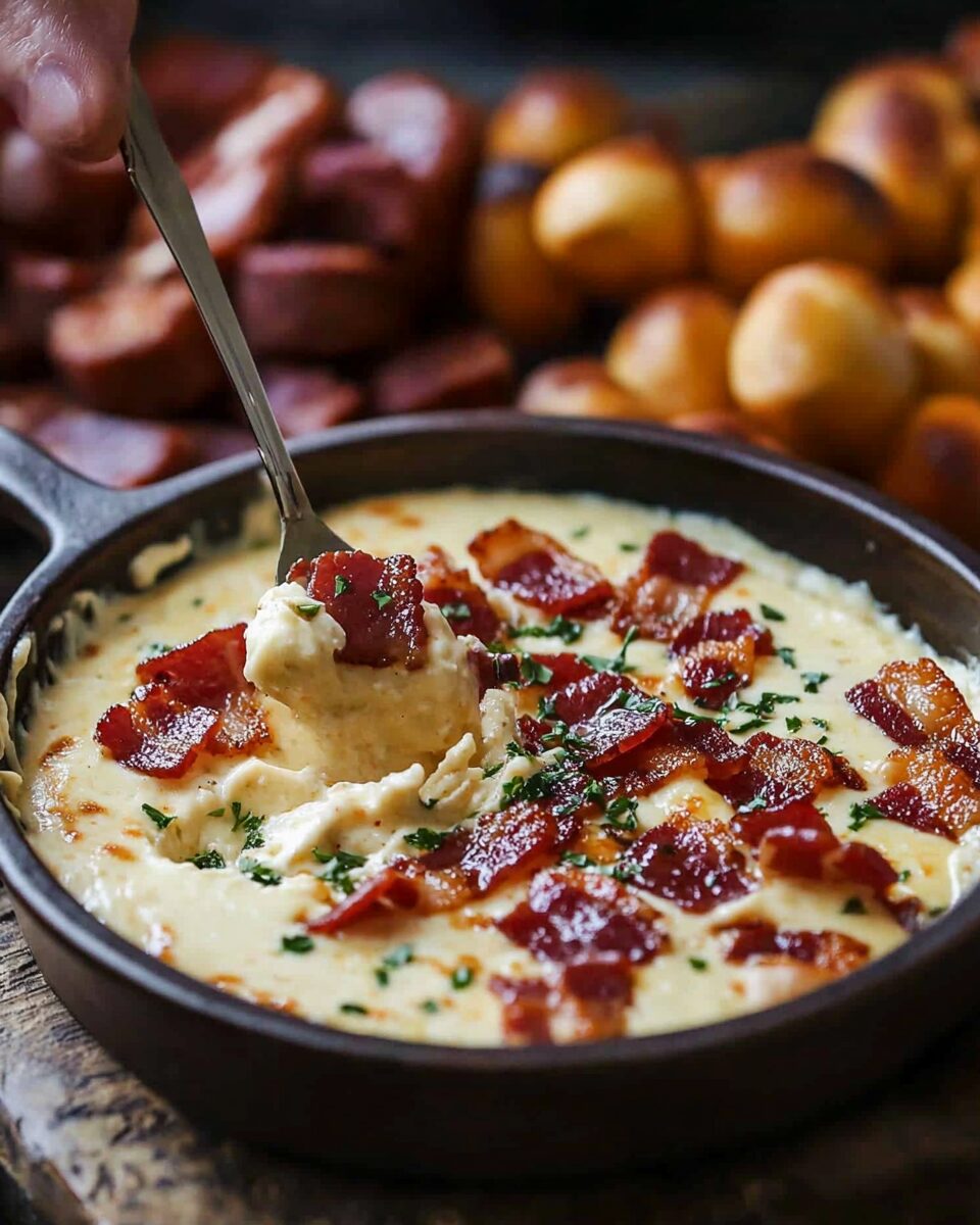 Beer Cheese Dip with Bacon