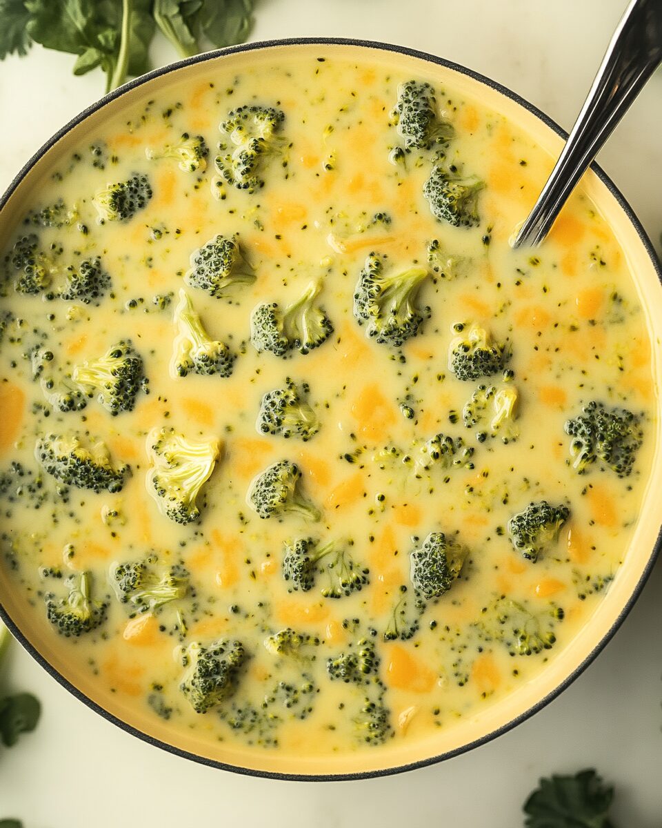 High-Protein Broccoli Cheddar Soup