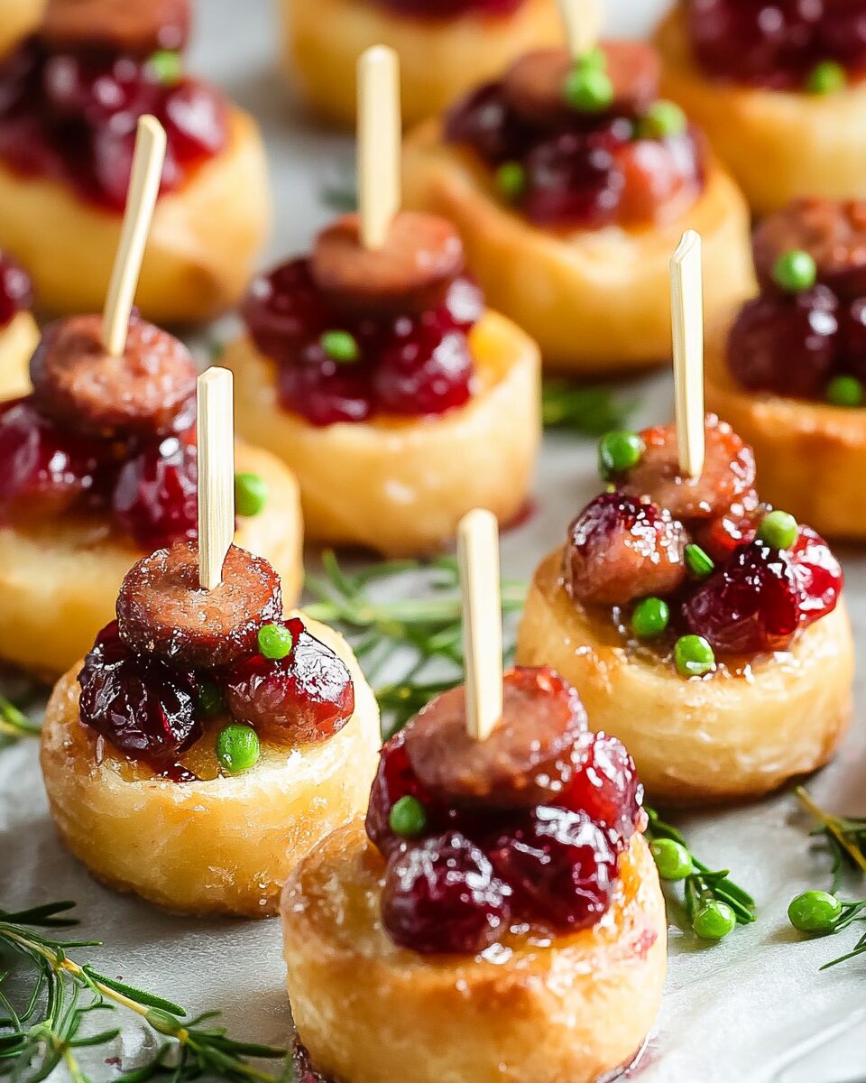 Sheet Pan Smoked Sausage Cranberry Bites