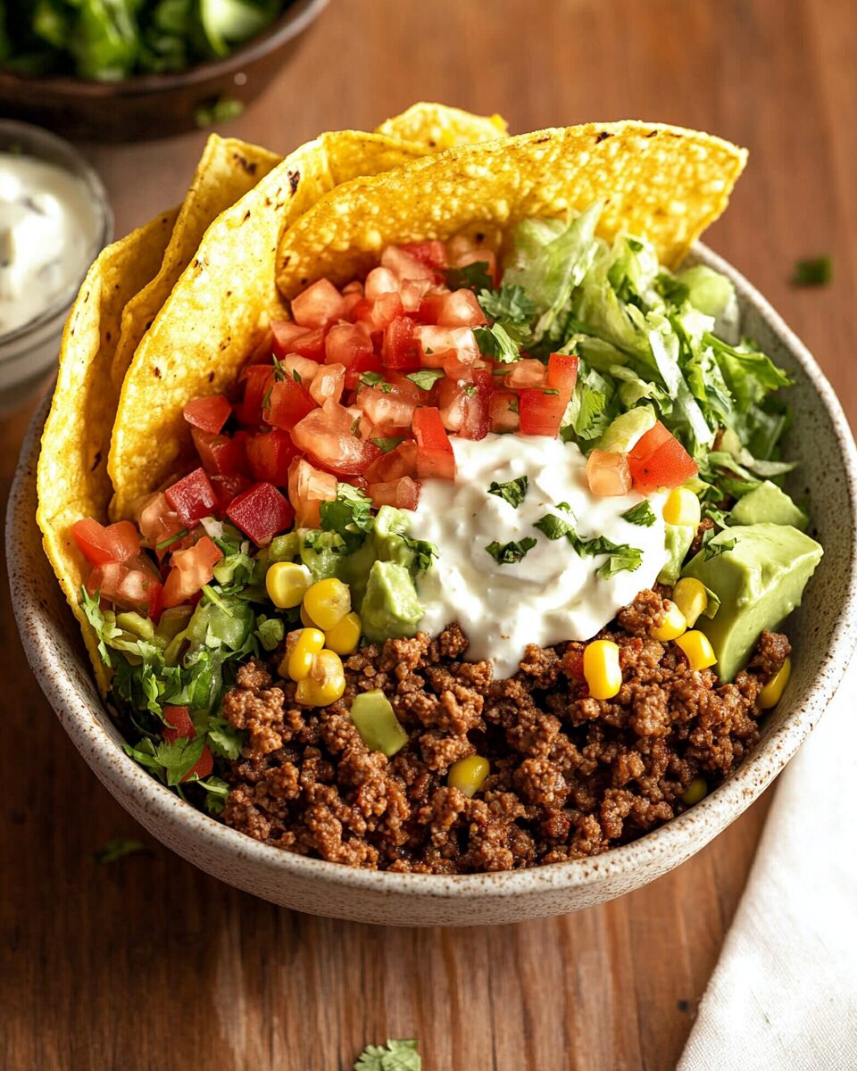Ground Beef Taco Bowls