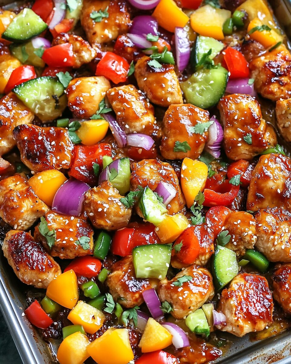 Sheet Pan Hawaiian Chicken