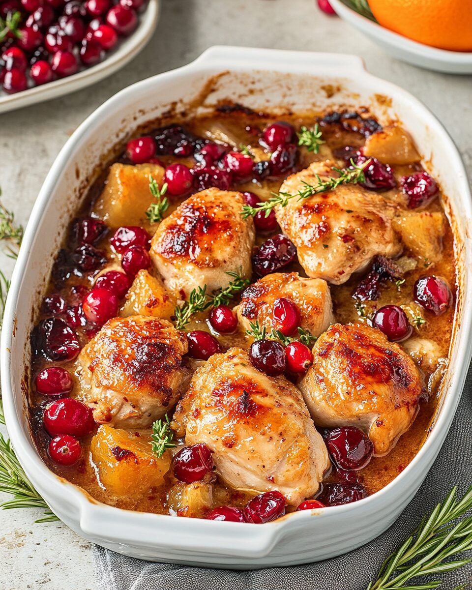 Baked Cranberry Orange Chicken