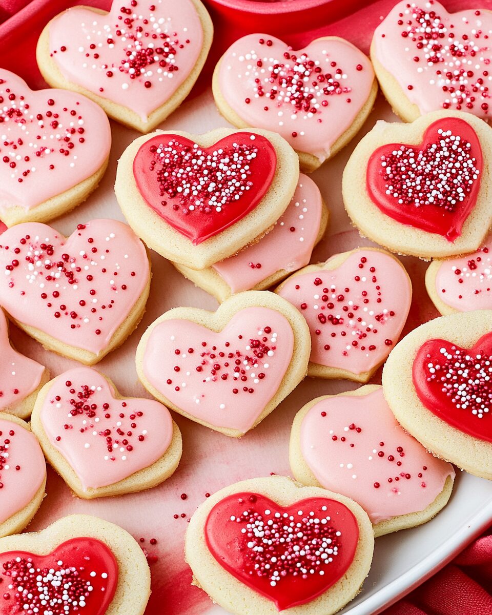 Valentine's Heart Sugar Cookie Bites