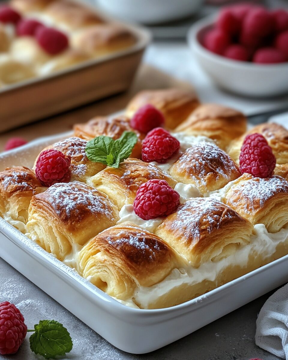 Cheesecake Crescent Roll Casserole