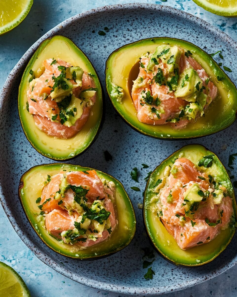 Salmon Stuffed Avocados