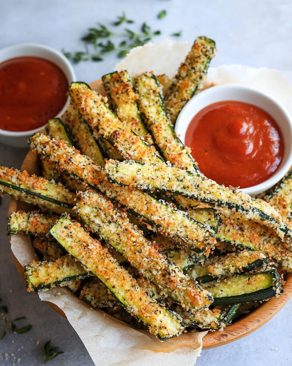 Parmesan-Crusted Zucchini Fries