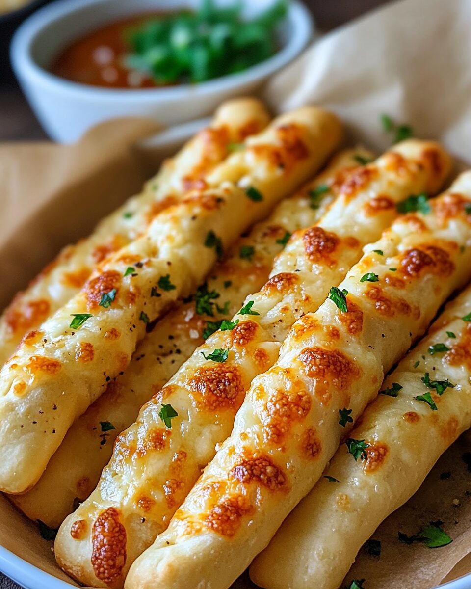 Cheesy Garlic Breadsticks