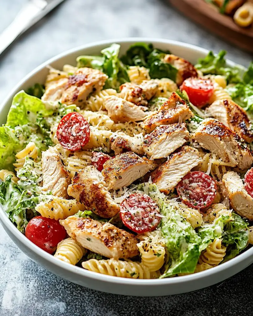 Chicken Caesar Pasta Salad
