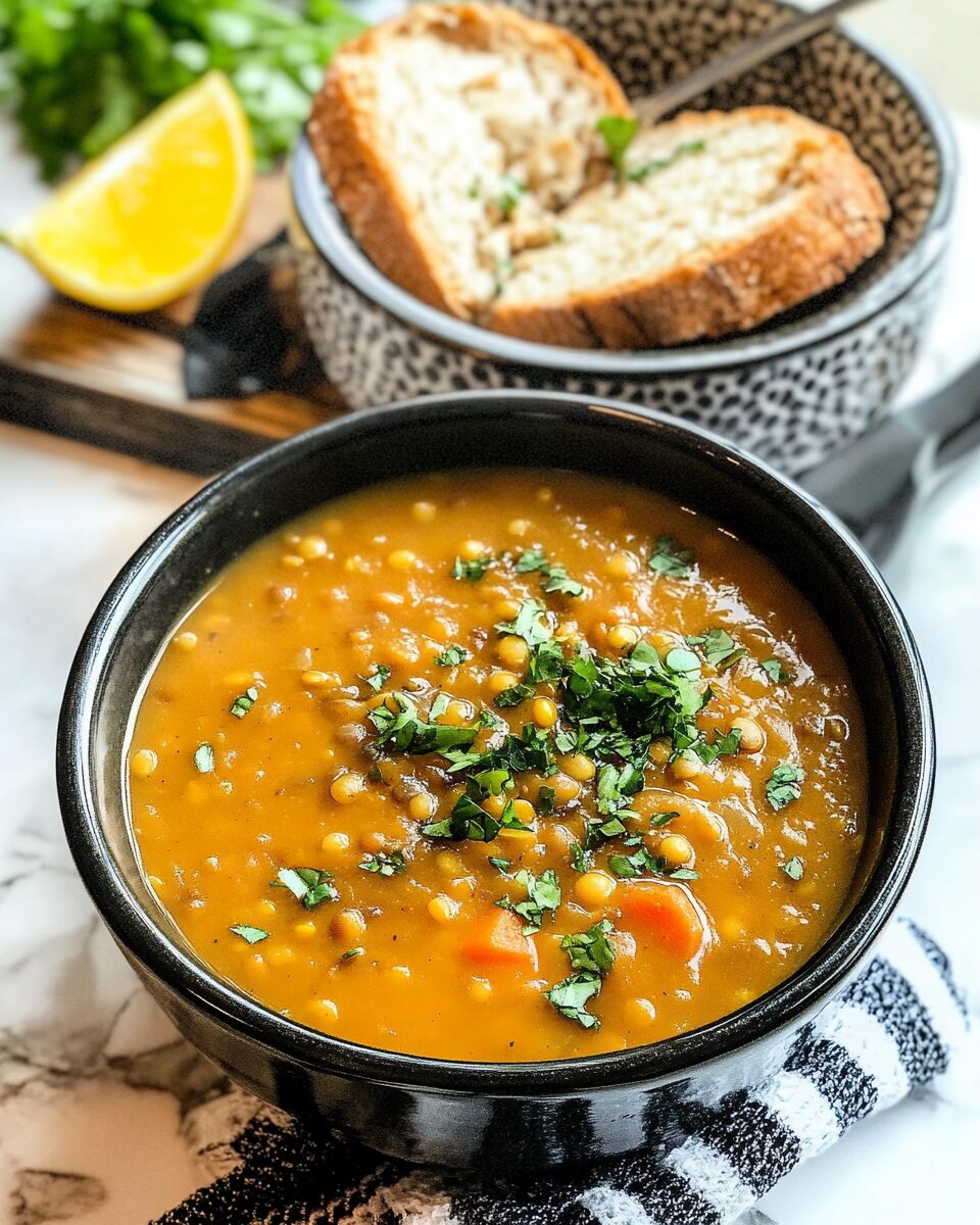 Easy Vegan Slow Cooker Lentil Soup
