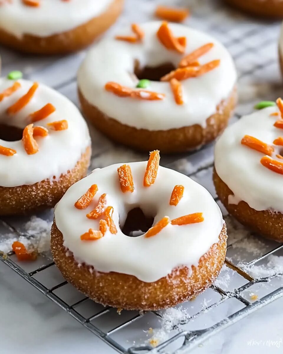 Baked Carrot Cake Donuts