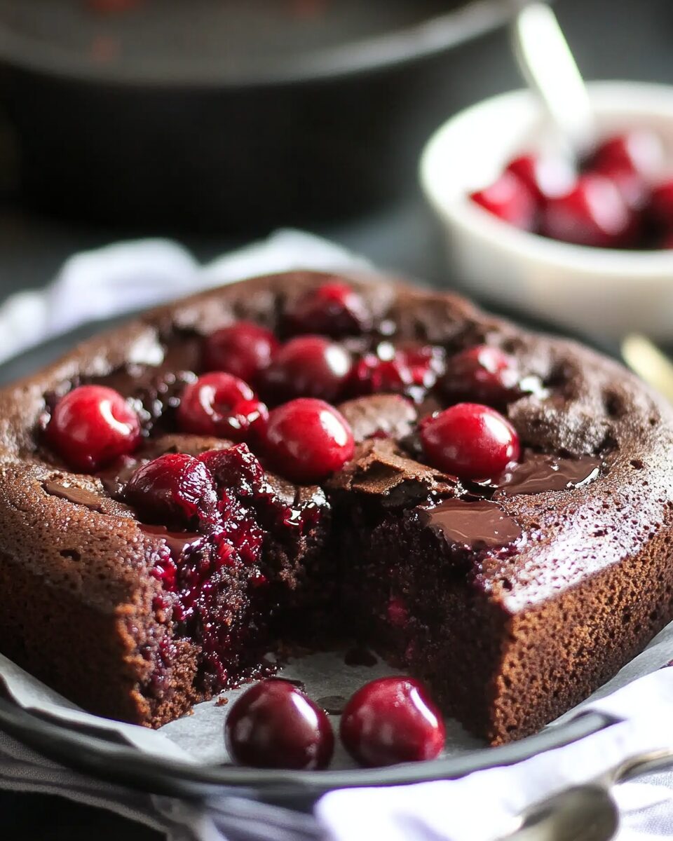 Chocolate Cherry Dump Cake