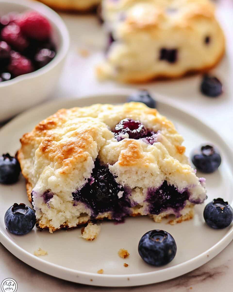 Blueberry Butter Swim Biscuits
