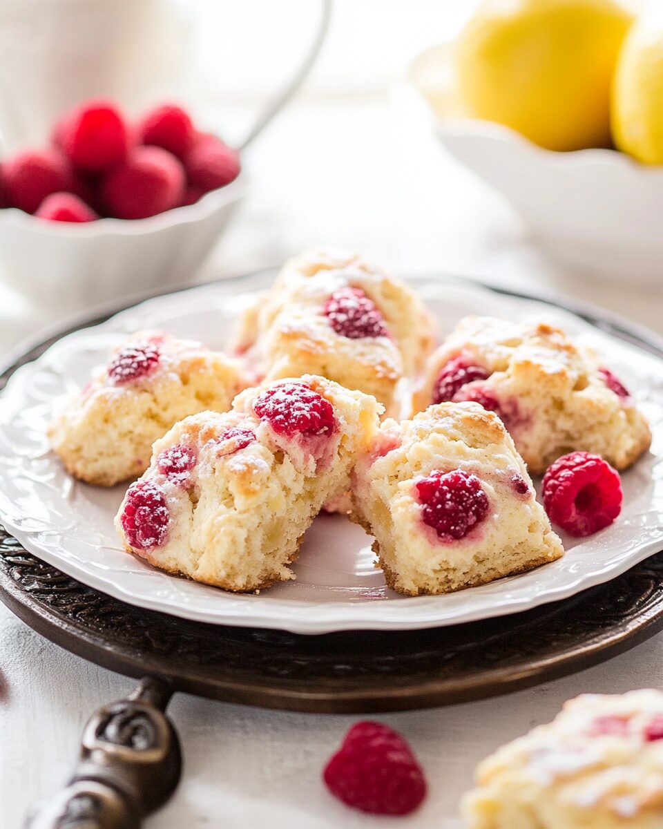 Lemon Raspberry Scones