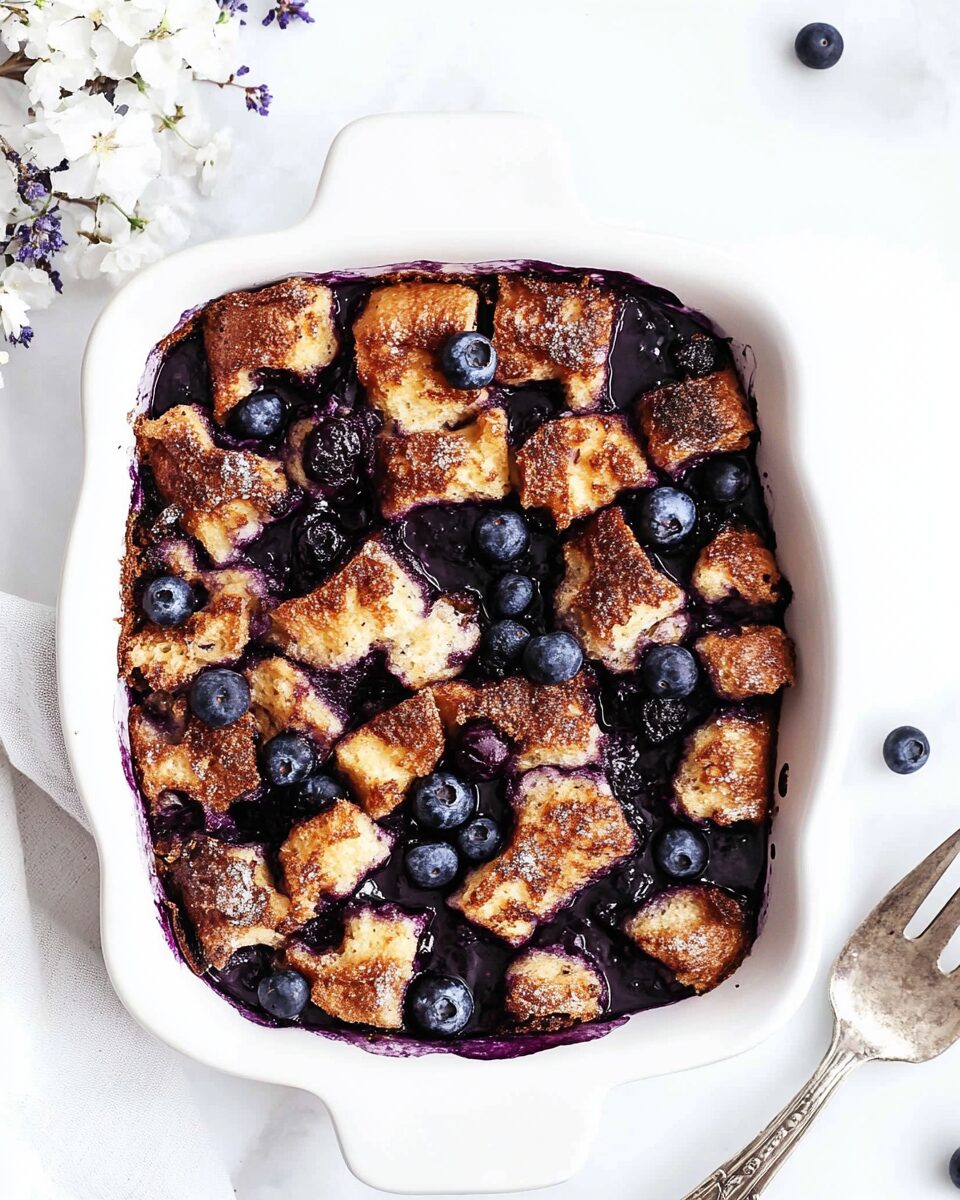 Blueberry Banana Baked French Toast Casserole