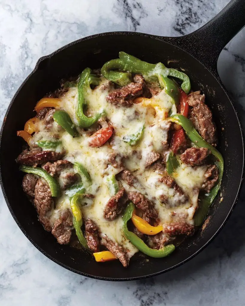 Philly Cheese Beef Skillet