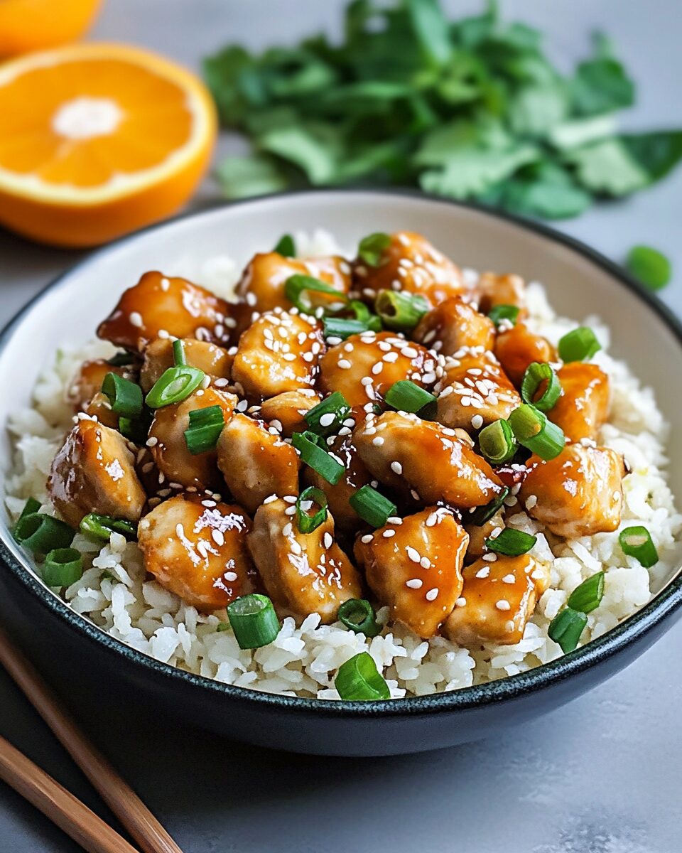 Skinny Orange Sesame Chicken