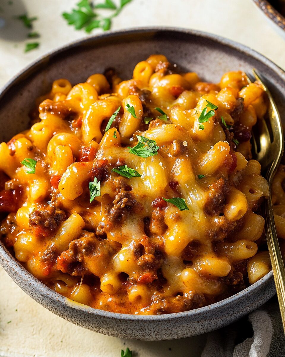 One-Pot Chili Mac and Cheese