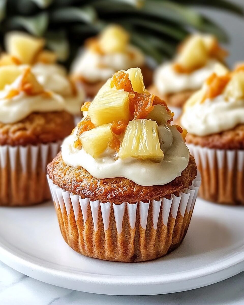 Tropical Pineapple Carrot Muffins
